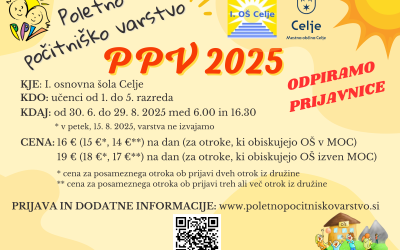 Poletno počitniško varstvo